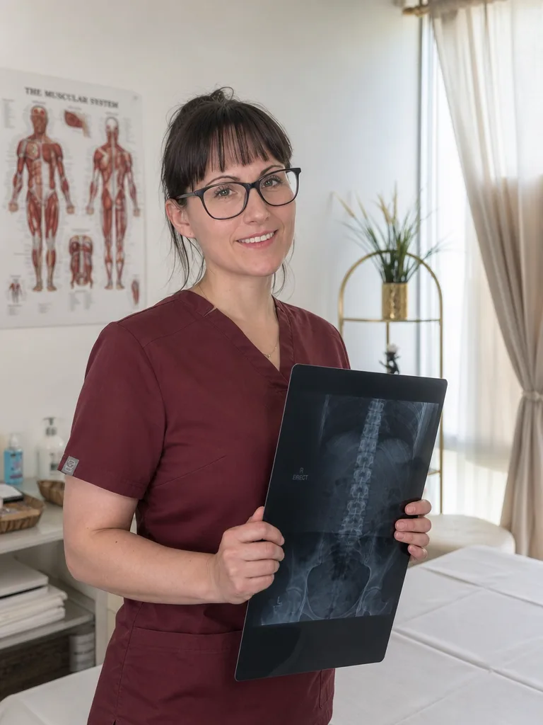 The practitioner in her Mississauga treatment room
